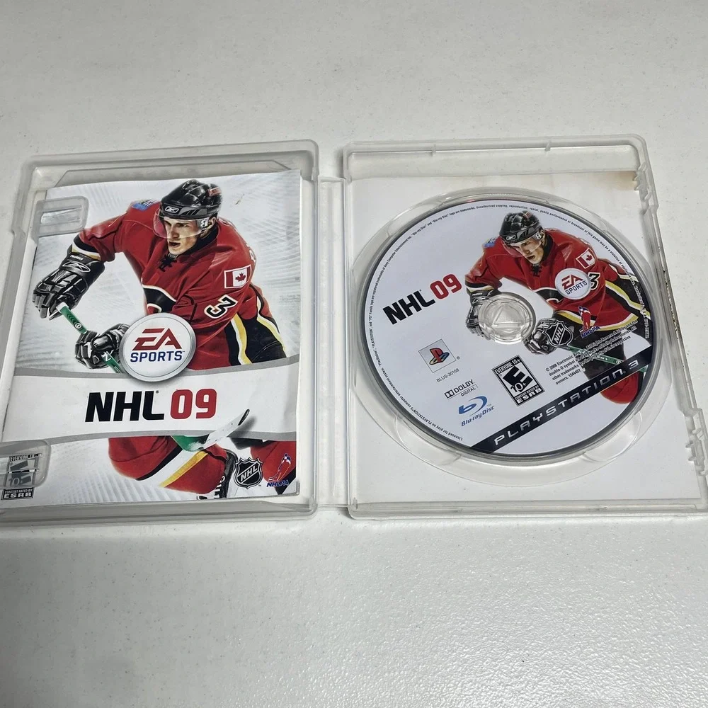 NHL 09 PlayStation 3 PS3 Video Game Complete Case Manual Disc EA Sports Hockey